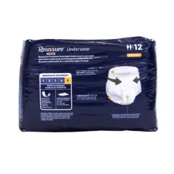 Absorbent Underwear Reassure® Premium Pull On with Tear Away Seams Adult Large Unisex Disposable Heavy Absorbency
