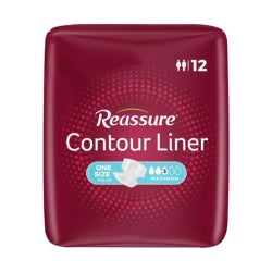 Booster Pad Reassure® Contour 14 X 21-1/2 Inch Moderate Absorbency Polymer Core One Size Fits Most