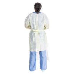 Protective Procedure Gown Halyard X-Large Yellow Sterile AAMI Level 3 Disposable
