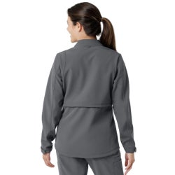 Warm-Up Jacket Wink™ Softshell Pewter Small Hip Length 94% Polyester / 6% Spandex Reusable