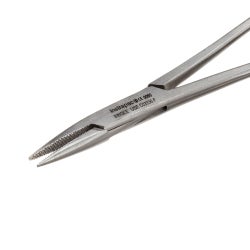 Needle Holder Instrapac® 4-7/8 Inch Length Serrated Tips Finger Ring Handle
