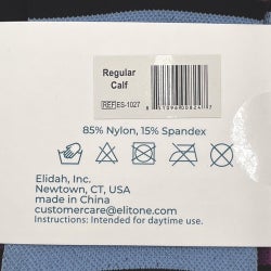 Compression Socks Elitone BetterSleep® Knee High One Size Fits Most Striped Closed Toe