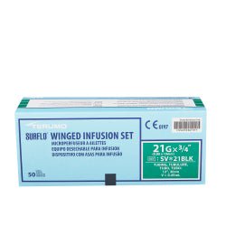 Infusion Set Surflo® 21 Gauge 3/4 Inch 12 Inch Tubing Without Port