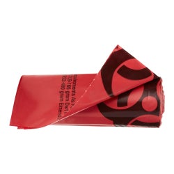 Biohazard Waste Bag McKesson Biohazard Symbol / Infectious Waste 45 to 55 gal. Red 40 X 55 Inch