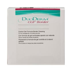 Hydrocolloid Dressing DuoDERM® CGF® Border Foam Backing 6 X 7 Inch Triangle Hydrocolloid