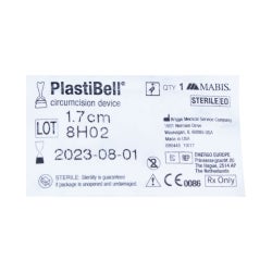 Handled Circumcision Device PlastiBell® 1.7 cm Diameter Plastic Sterile