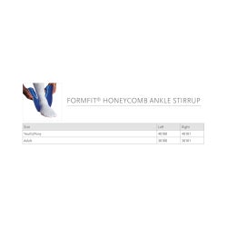 Ankle Support Ossur® Formfit® Honeycomb One Size Fits Most Hook and Loop Closure Left Foot