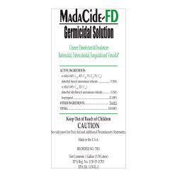 Surface Disinfectant Cleaner MadaCide-FD® Germicidal Manual Pour Liquid 1 gal. Jug Alcohol Scent NonSterile