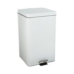 Trash Can McKesson 32 Quart / 8 gal. White Steel - McKesson