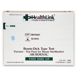 Sterilization Bowie-Dick Test Pack HealthLink® Steam 3-1/2 Minute Exposure Time Type 2