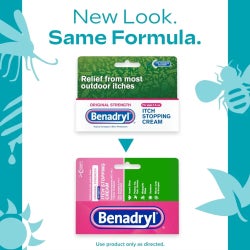 Itch Relief Benadryl® 1% Strength Cream 1 oz. Tube