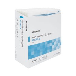 Nonwoven Sponge McKesson 4 X 4 Inch 4-Ply Sterile 2 per Pack