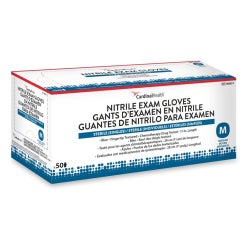 Exam Glove Flexam® X-Large 50 per Box Sterile Single Nitrile Extended Cuff Length Textured Fingertips Blue Chemo Tested