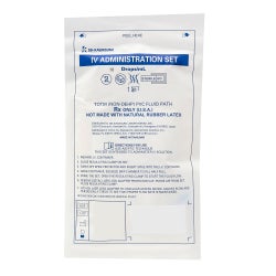 Primary IV Administration Set Kawasumi™ Gravity 1 Port 10 Drops / mL Drip Rate Without Filter 84 Inch Tubing Solution Without Flow Regulator