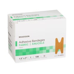 Adhesive Strip McKesson Fabric Tan 1-1/2 X 3 Inch Sterile