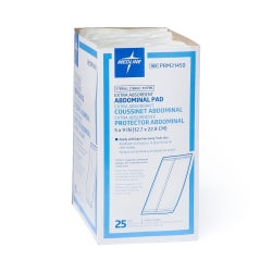 Abdominal Pad Medline Essentials 5 X 9 Inch Sterile 1 per Pack