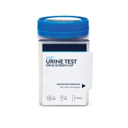 Drugs of Abuse Test Kit iCup® AMP, COC, mAMP/MET, MDMA, OPI, PCP, THC 25 Tests CLIA Non-Waived