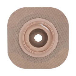 Ostomy Barrier New Image™ CeraPlus™ Trim to Fit, Extended Wear Adhesive Tape Borders 44 mm Flange Green Code System 0 to 1 Inch Opening