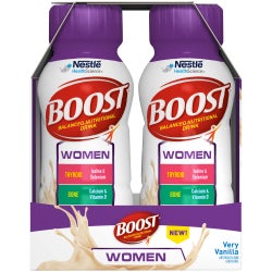 Oral Supplement Boost® Women Very Vanilla Flavor Liquid 8 oz. Bottle