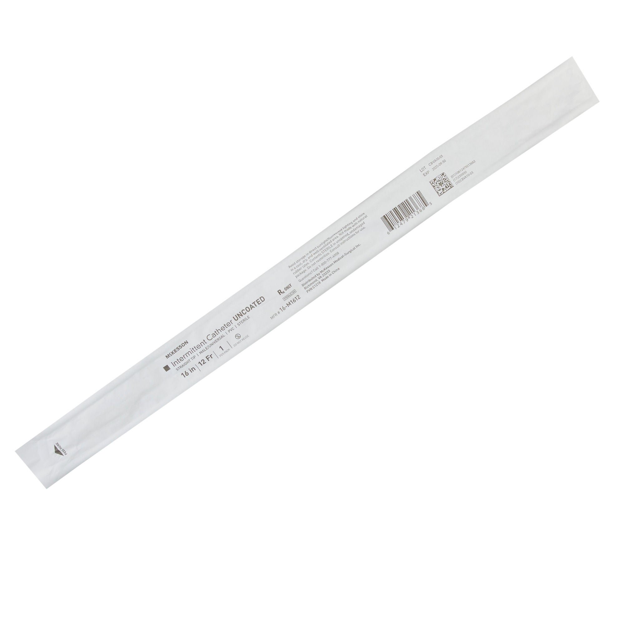 Urethral Catheter McKesson Straight Tip Uncoated - McKesson