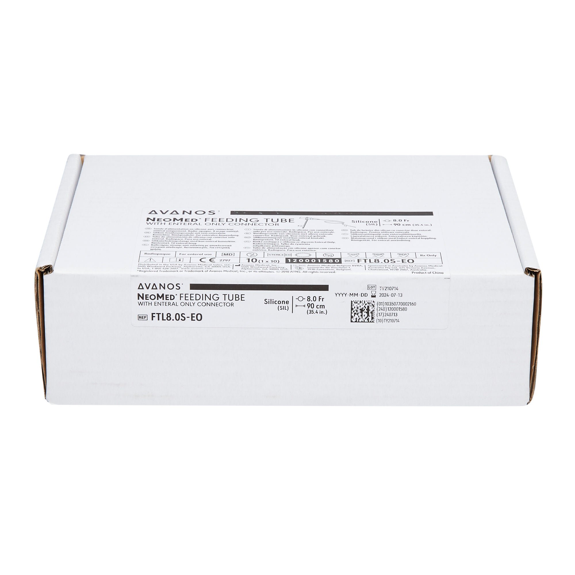 Nasogastric Feeding Tube NeoMed® 8 Fr. 90 cm Tube - McKesson