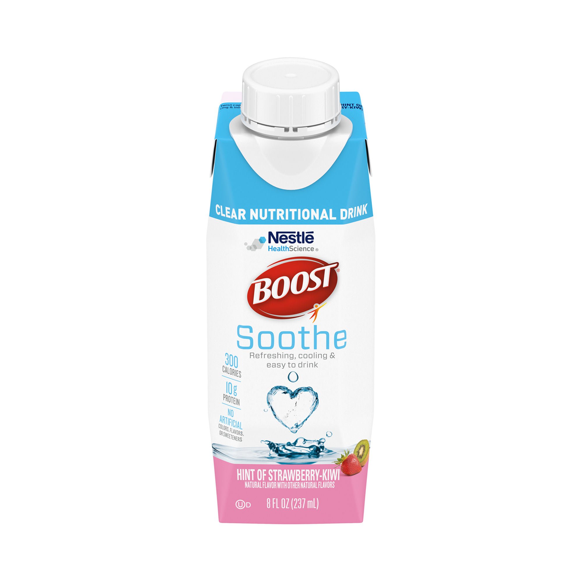 Boost Soothe Strawberry Kiwi Clear Nutritional Drink, 8-ounce Carton MK 1178528