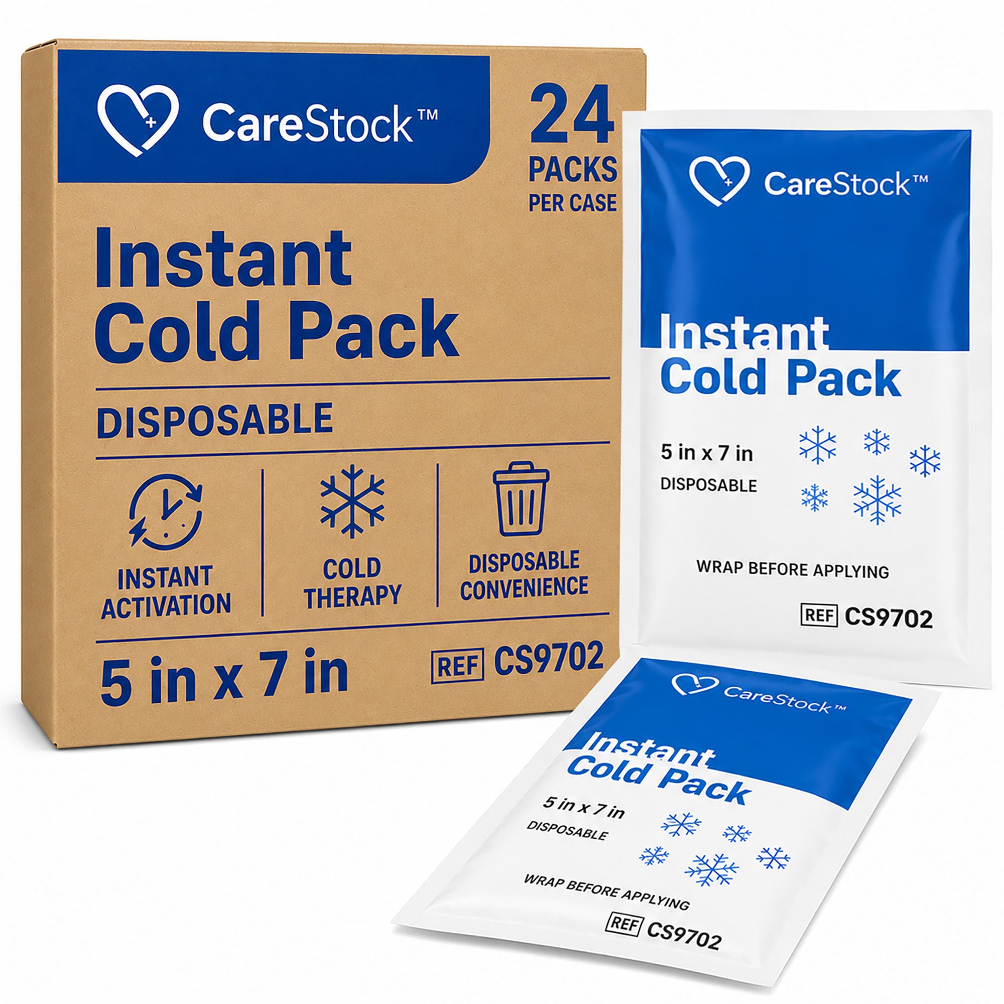 CareStock Instant Cold Pack, 5 x 7 Inch MK 1247768