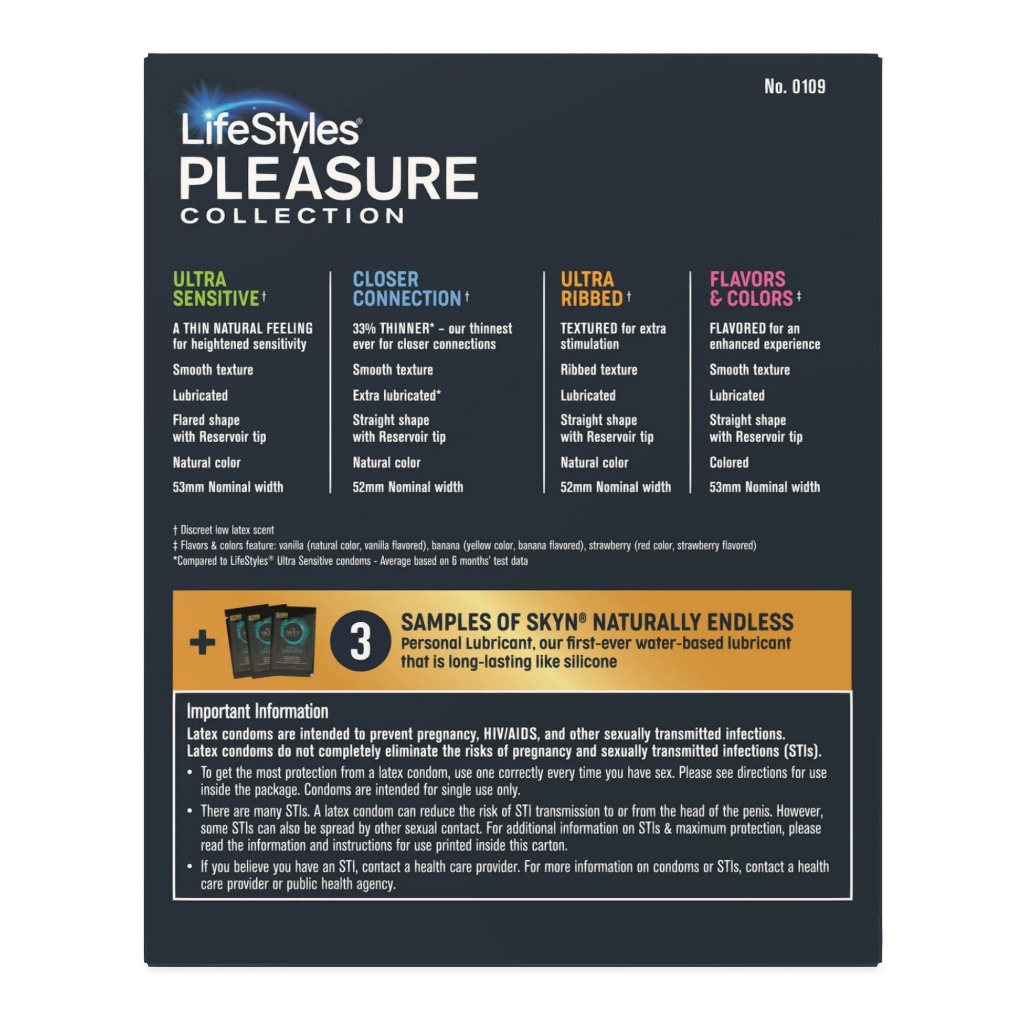 lubricated dotted condoms Condom Variety Pack Lifestyles® Pleasure