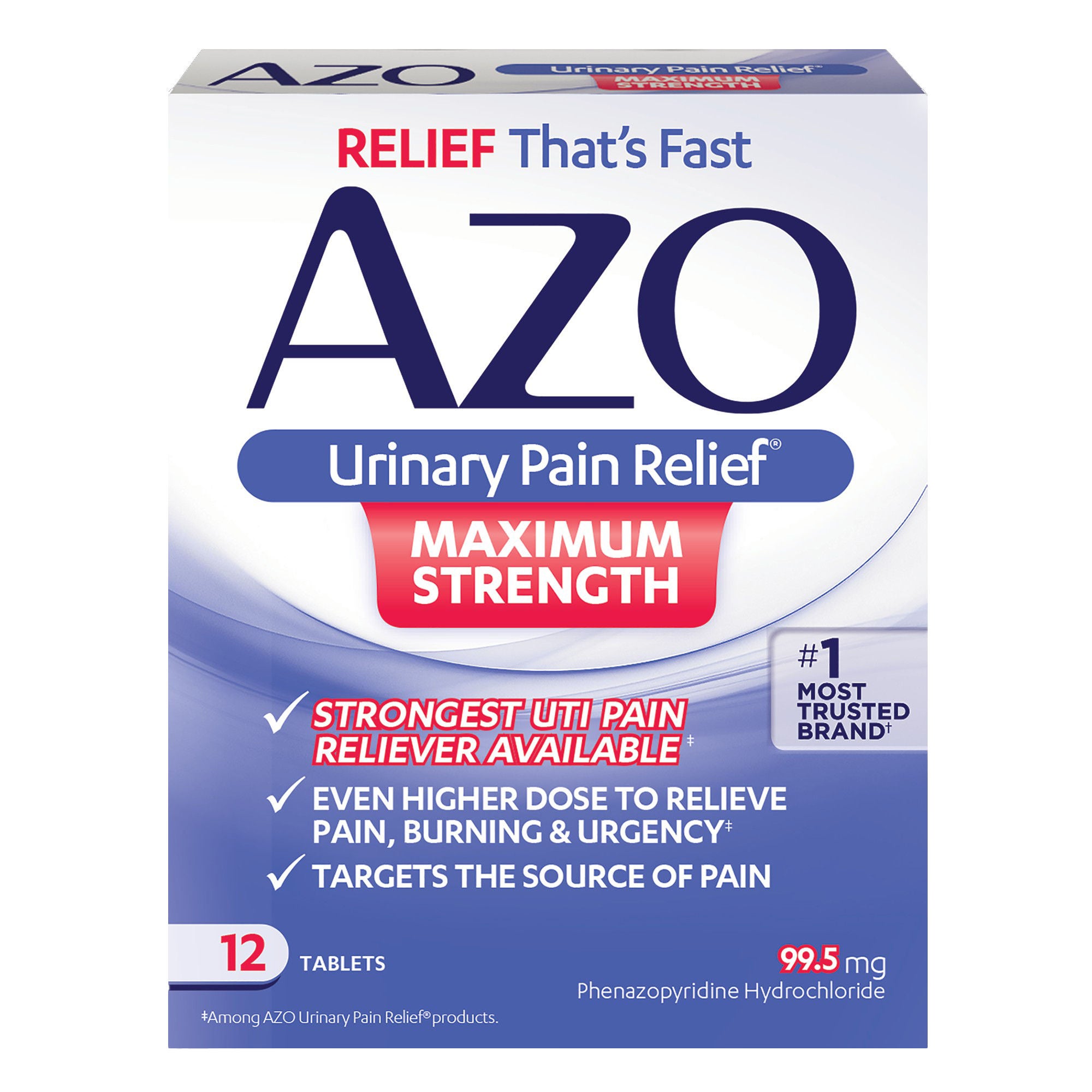 洋楽 FENAXIZ/FINAX IZ... Urinary Pain Relief AZO® Maximum Strength 99.5 mg - McKesson