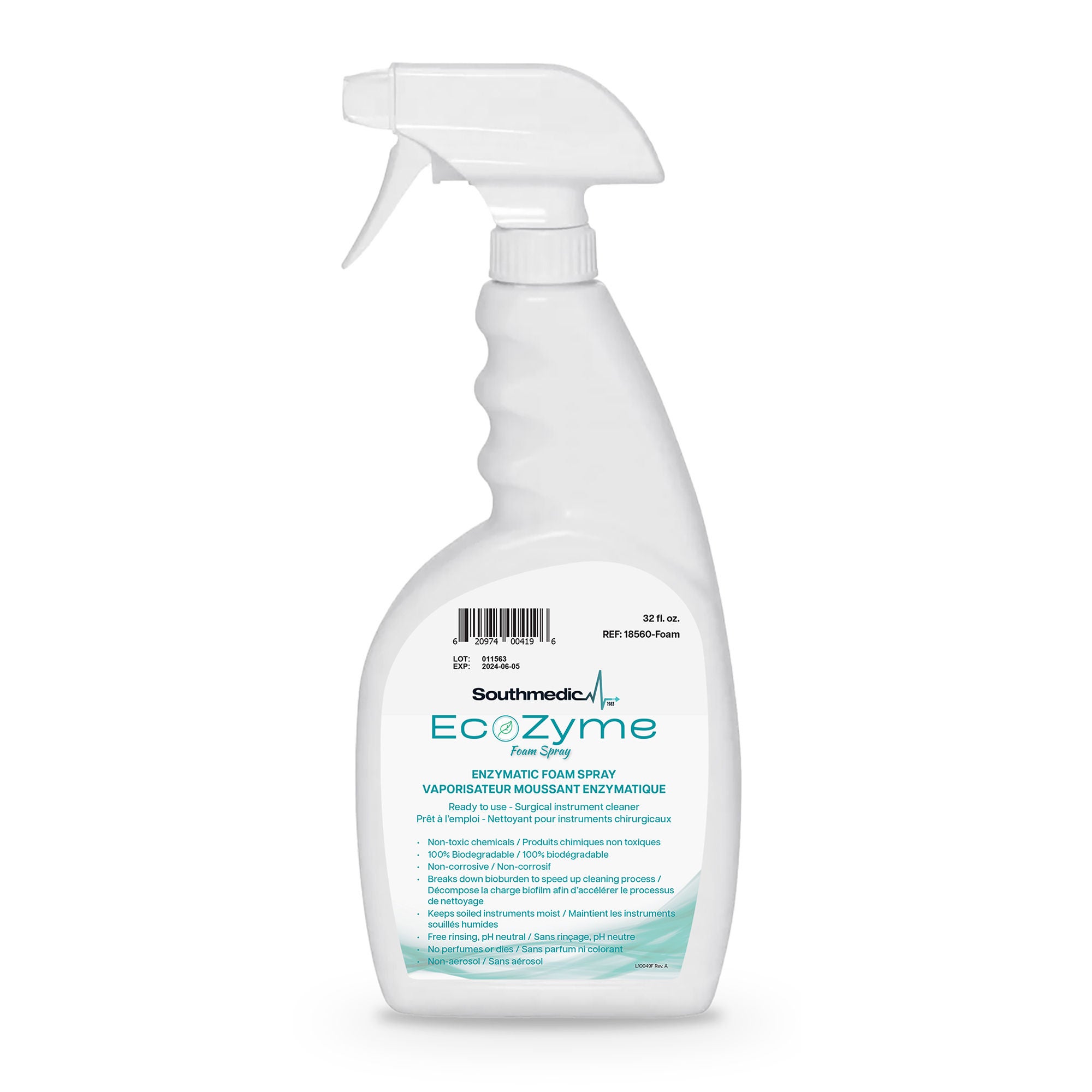 Multi-Enzymatic Instrument Detergent EcoZyme Foam - McKesson