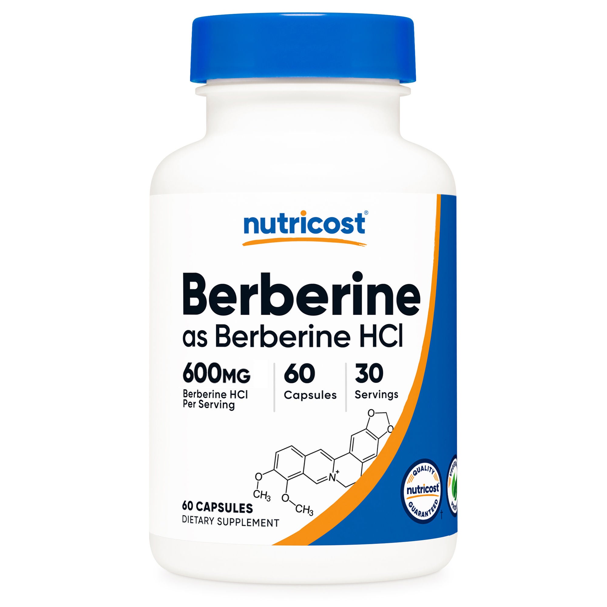 Dietary Supplement nutricost Berberine 600 mg Strength Capsule 60 Per Bottle MK 1270245