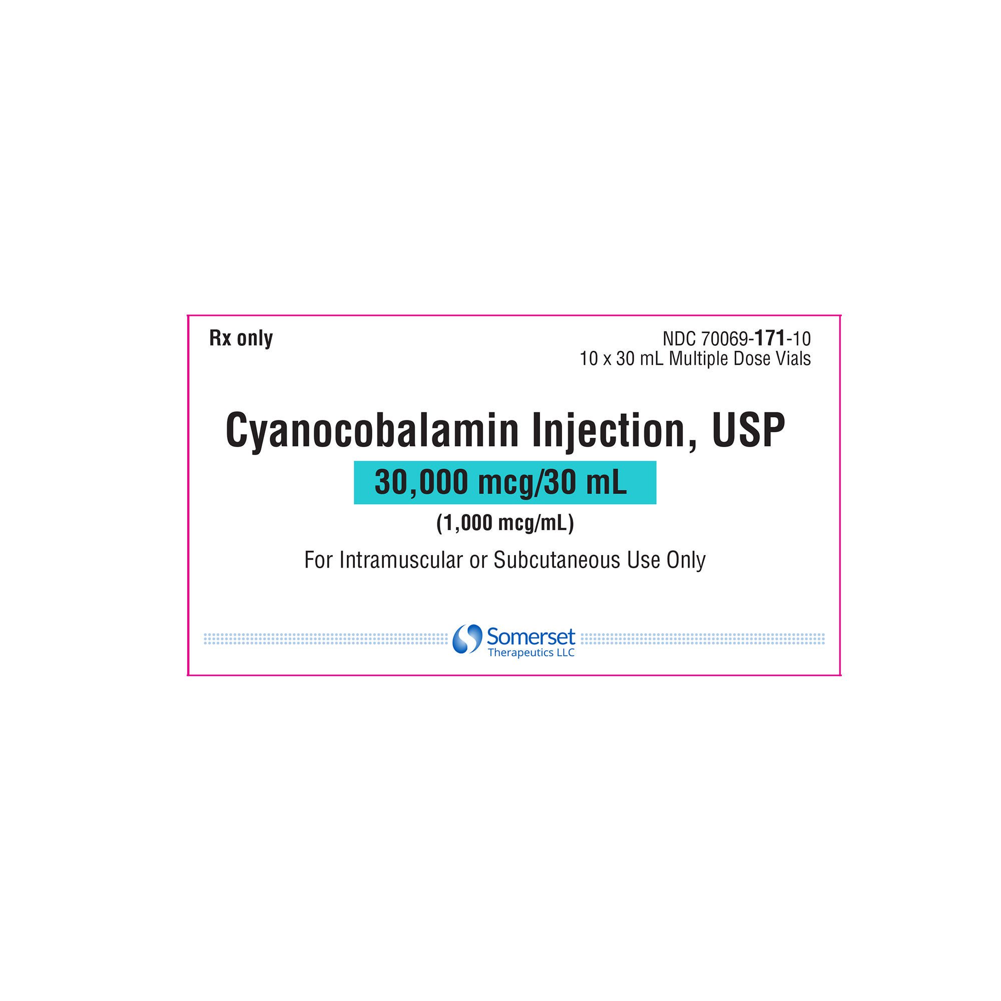 Cyanocobalamin 1,000 mcg / mL Injection 1 mL - McKesson