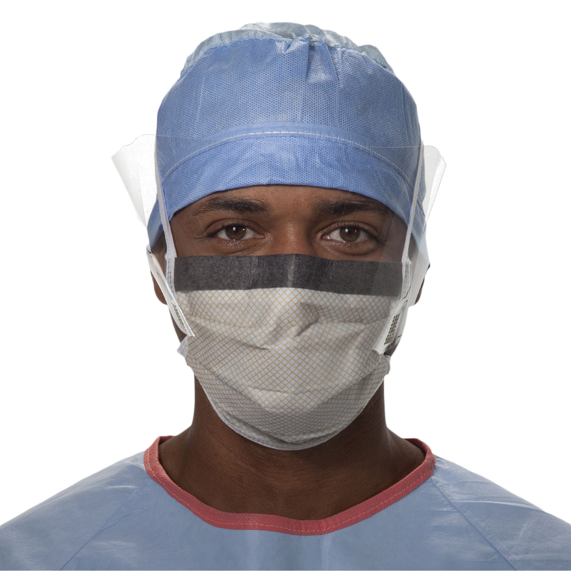 FluidShield Surgical Mask with Eye Shield MK 199537