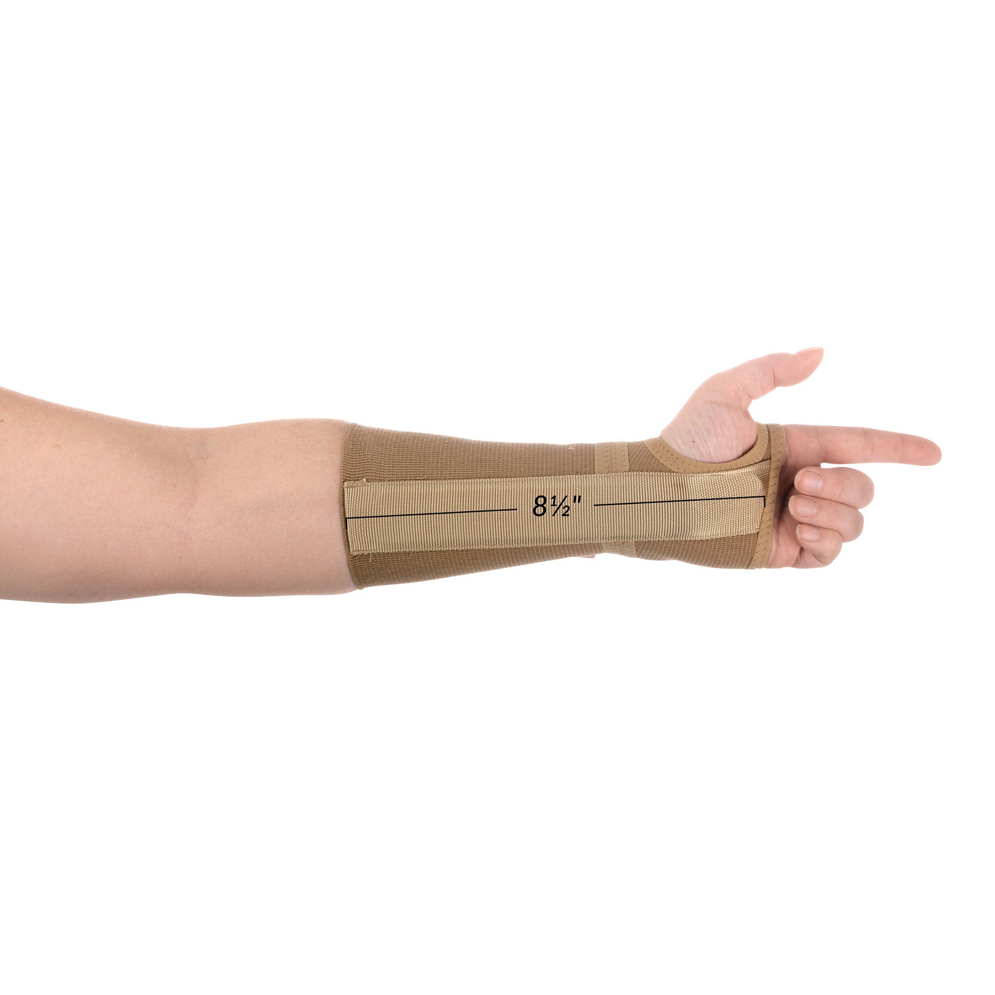 Wrist Splint Freedom® Elastic Left Hand Beige - McKesson