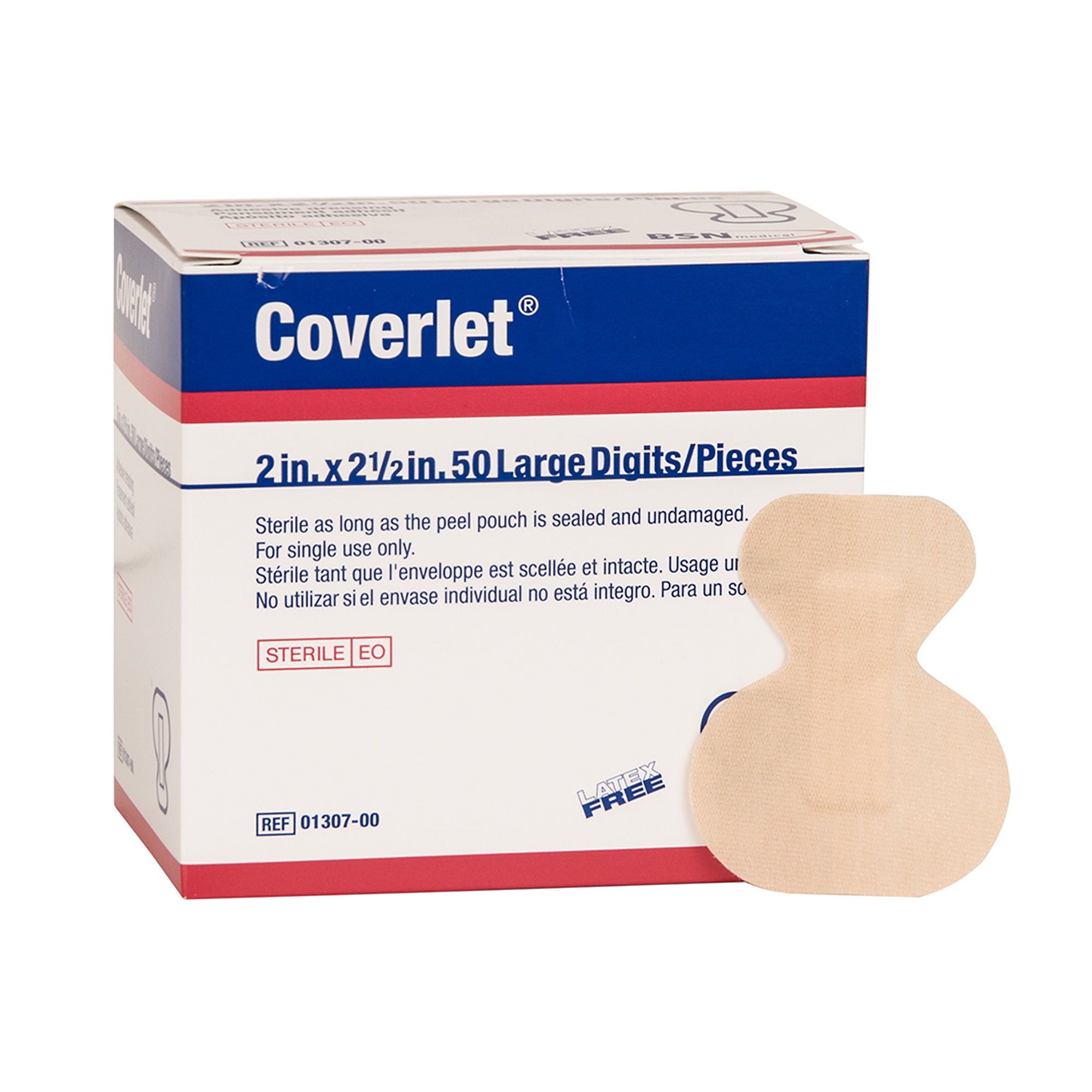 Coverlet Adhesive Dressing Strips For Knuckles - 100 Count Box, Latex-Free Fabric Bandages 11 thumbnail image