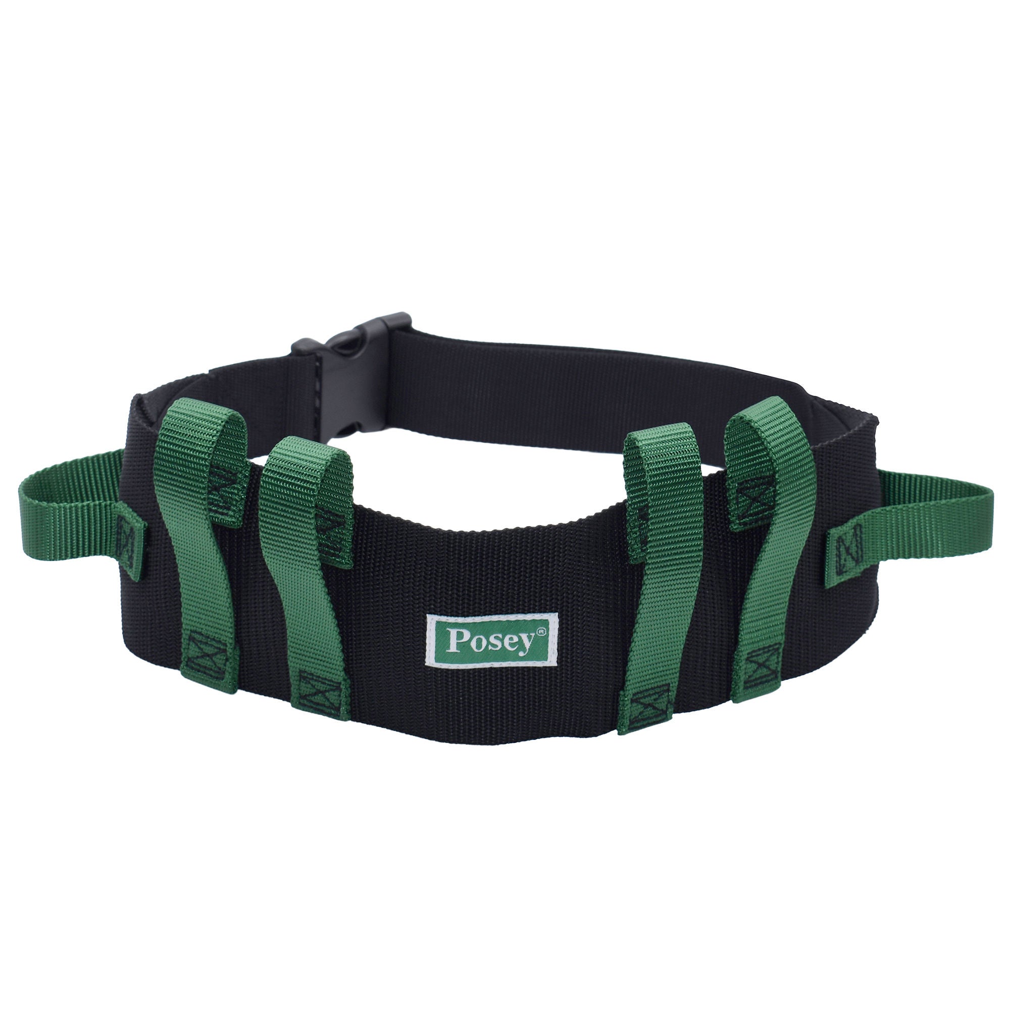 Posey Green / Black Nylon Gait Belt with Quick Release Buckle, 28  55 Inches MK 462052