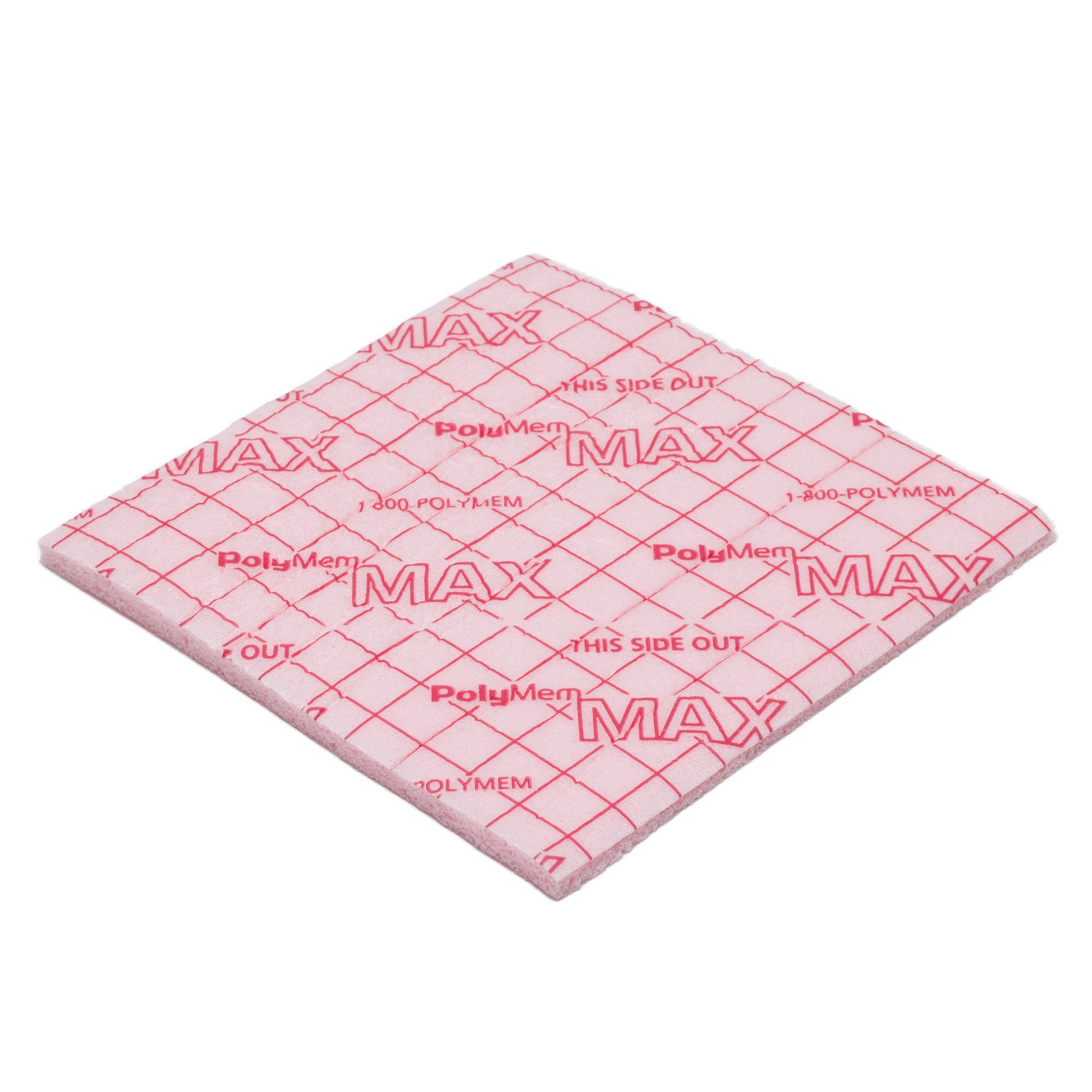 PolyMem Max Nonadhesive without Border Foam Dressing, 4 x 4 Inch MK 481320