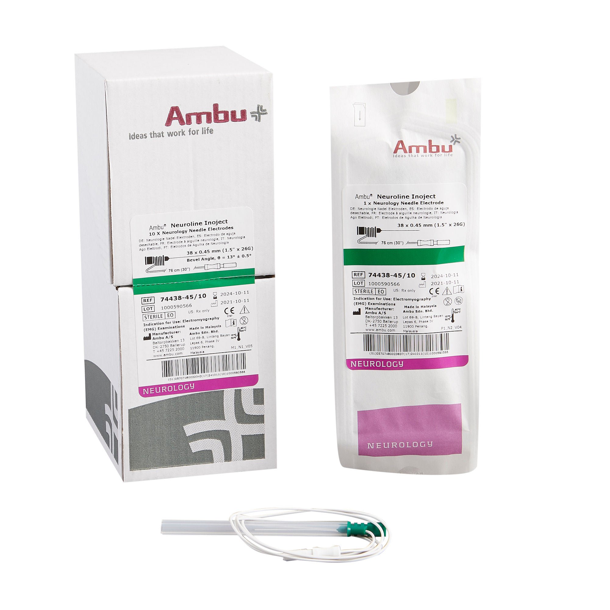 EMG Needle Electrode with Leadwire Ambu® - McKesson