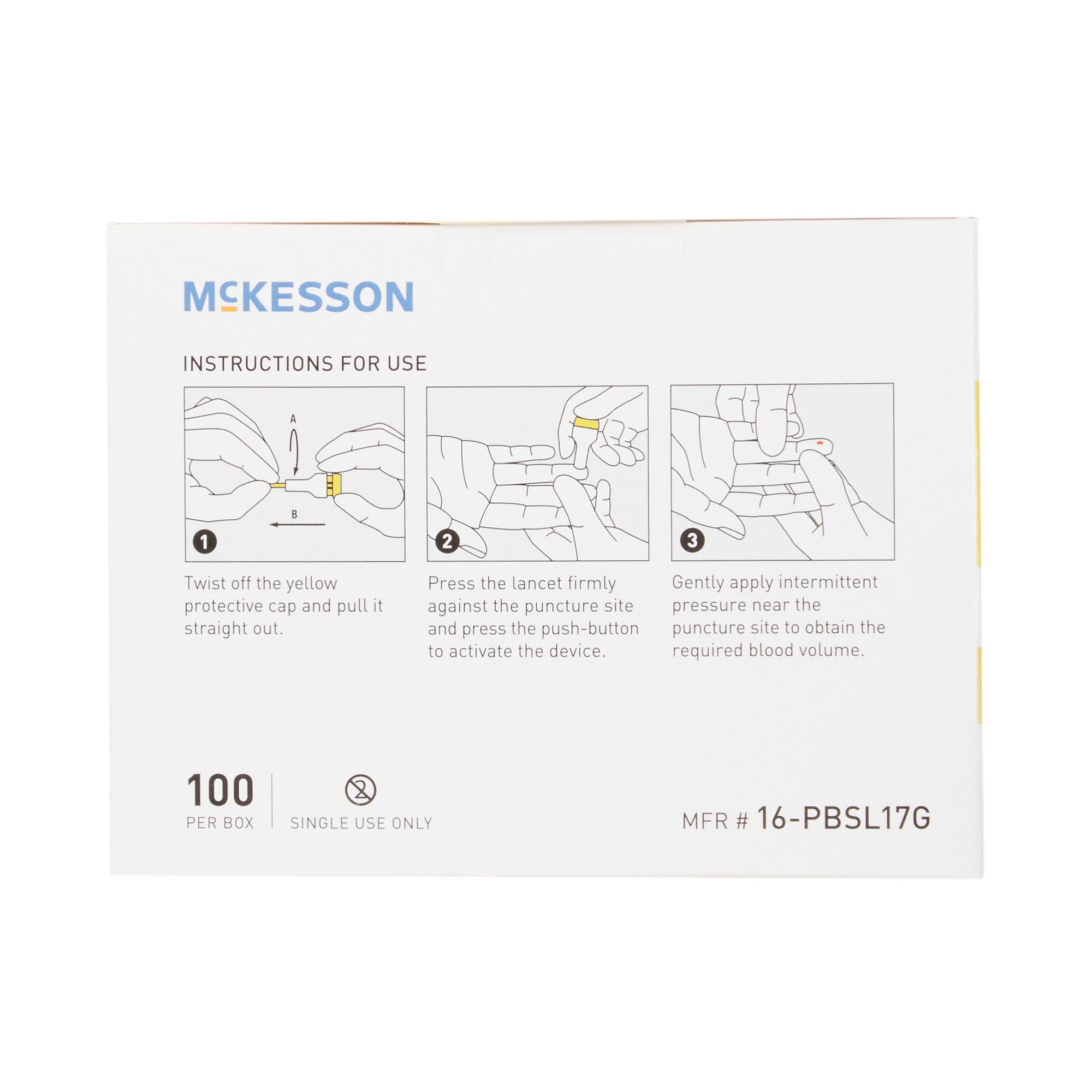 Safety Lancet McKesson 1.5 mm Blade Retractable - McKesson