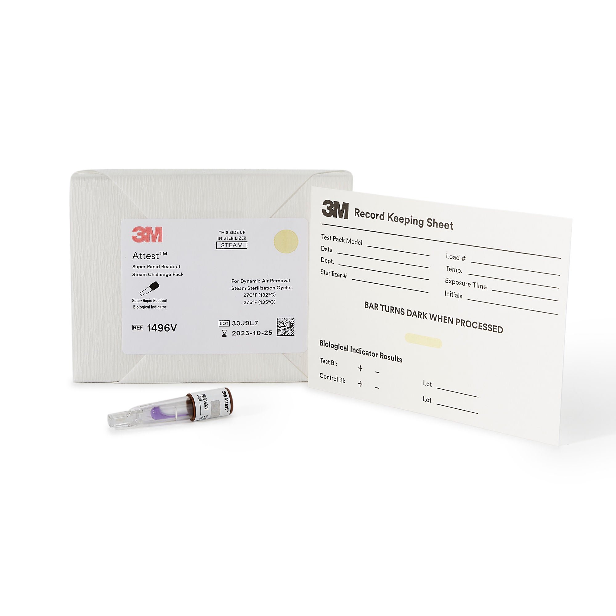 3M Attest Super Rapid Readout Sterilization BI Challenge Pack MK 852222