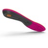 Runner Orthotic Insole Carbon Fiber / Foam / Gel / Nylon Women 8.5 to 10 Black / Pink / Yellow