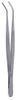 Tissue Forceps V. Mueller® DeBakey 6 Inch Length OR / Surgical Grade German Stainless Steel NonSterile NonLocking Thumb Handle Angled Serrated Tips with Groove