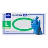 Exam Glove SensiCare® Silk Large 250 per Box NonSterile Nitrile Standard Cuff Length Textured Fingertips Dark Blue Chemo Tested